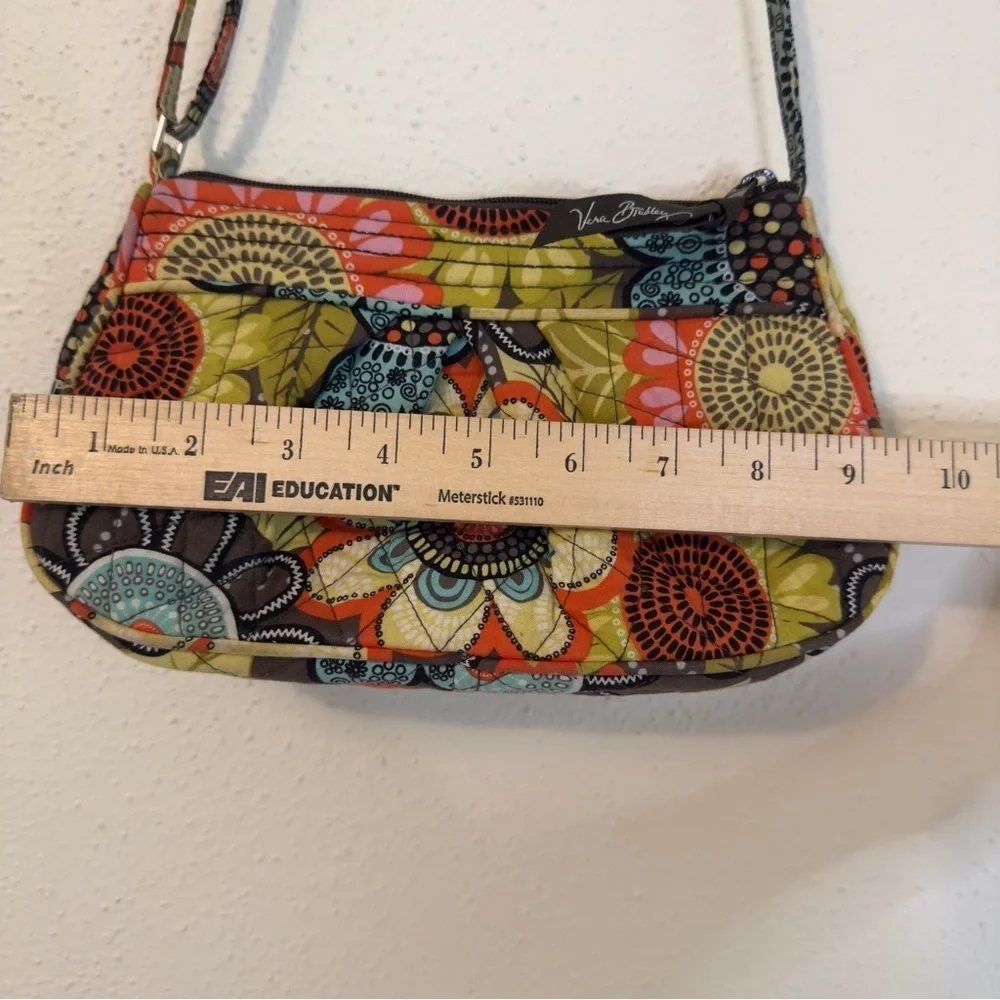 VERA BRADLEY Flower Shower Frannie Mini Crossbody Floral Adjustable Strap - Picture 6 of 14